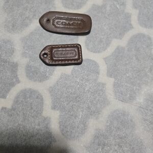Coach Dark Brown Leather Tags